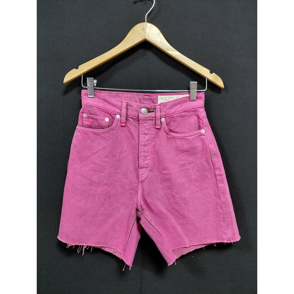 rag & bone NEW YORK rag & bone 100% Organic Cotton Pink Shorts Solid Size 24